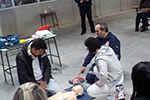 Treinamento de  Primeiros Socorros para alunos de Fisioterapia com a equipe do SAMU