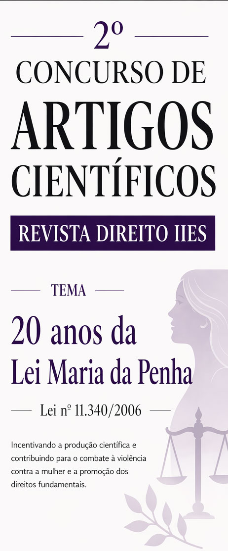 2&ordm; Concurso de Artigos Cient&iacute;ficos da Revista de Direito da IIES